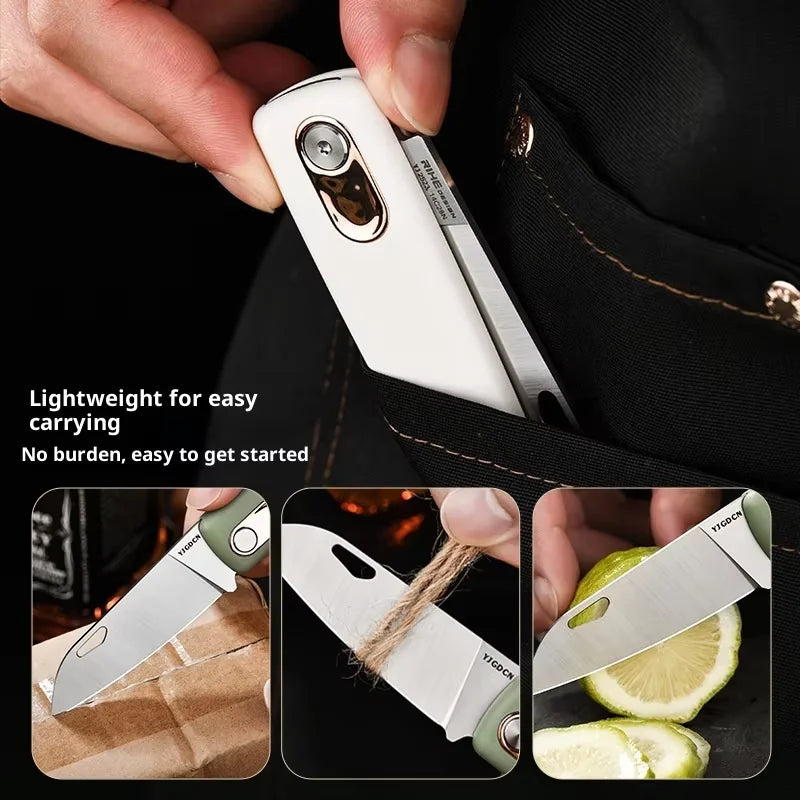 PioneerEDC 14C28N Steel Folding Knife High-end EDC Knives ABS Handle Camping Gear Pocket Knife Easy to Carry Custom OEM
