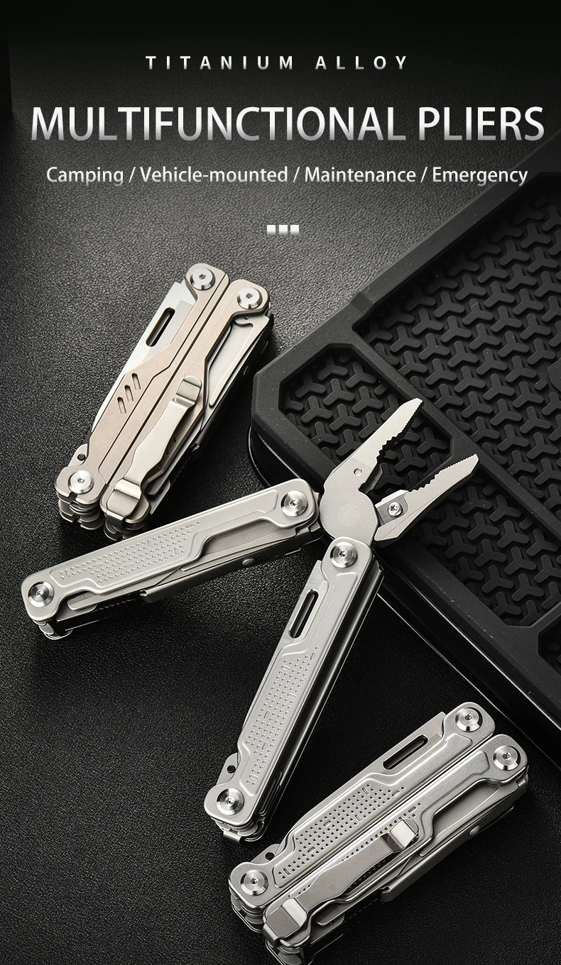 PioneerEDC Multitool 20-in-1 Pocket Knife Screwdriver Sleeve Self-locking Pliers Sheath-for Outdoor Survival Camping Hiking OEM