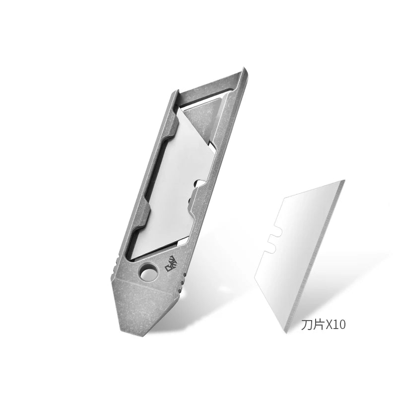 Factory Direct Portable Titanium Knife Protective Pry Bar Express Letter Opener High-End Tactical Art Knife for Outdoor Camping