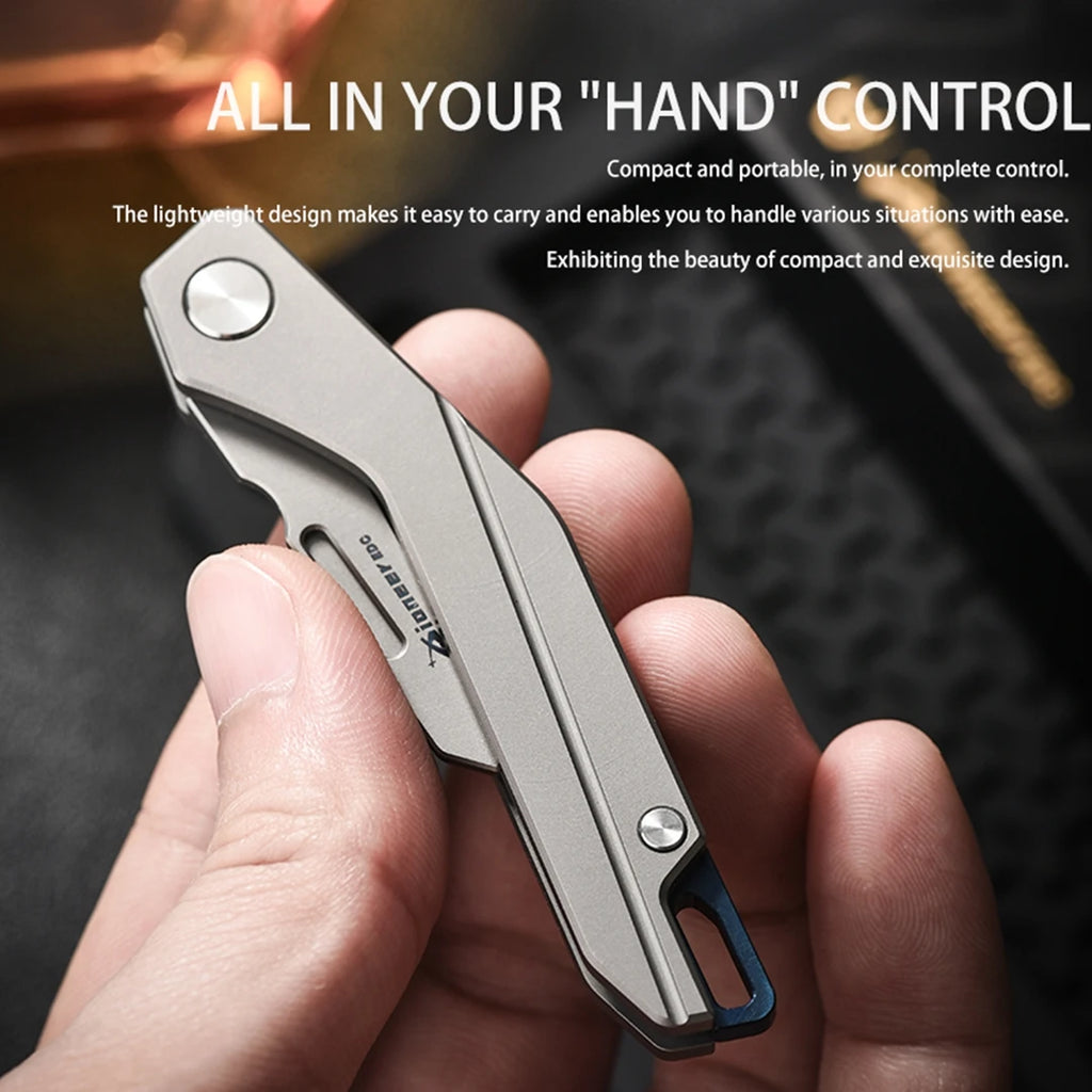 PioneerEDC Titanium Alloy Premium Utility Knife Cross-Border Carving EDC Portable Razor-Sharp and Stain-Resistant Box Cutter