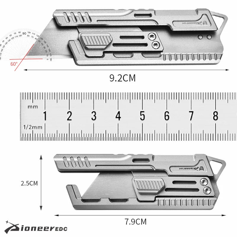 Handmade High-End Portable Outdoor Camping Knives Set New Titanium Alloy Art Knives Survival Tactical Small Utility Knife