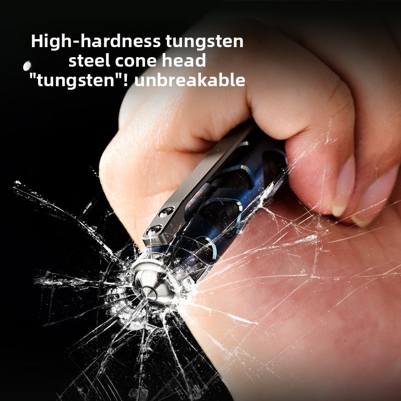 Portable Tungsten Steel Self-Defense Pen Glass Breaker for Outdoor Sports Emergency Tactical Equipment for Camping Hiking