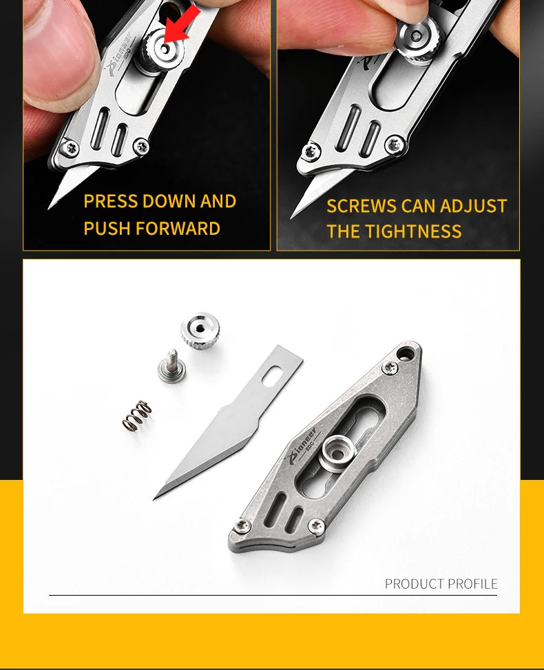 PioneerEDC Small Knife Hot Sale Outdoor Portable Mini EDC Key Accessory Pocket Knife Outdoor EDC Gadgets