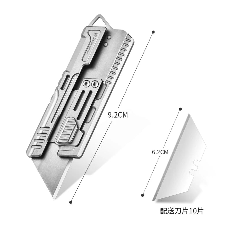 Handmade High-End Portable Outdoor Camping Knives Set New Titanium Alloy Art Knives Survival Tactical Small Utility Knife