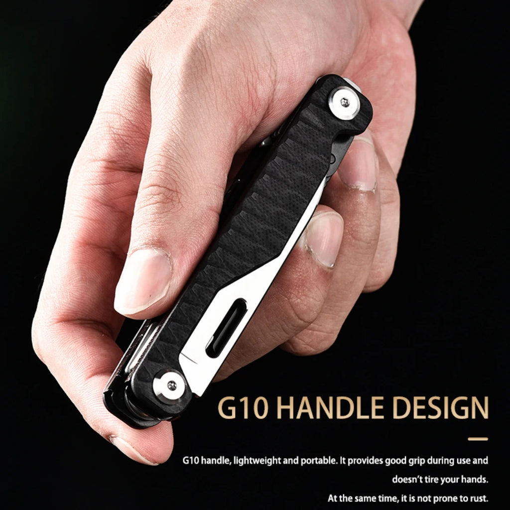 Outdoor DIY OEM G10 Handle Tactical Heavy Duty Camping Portable Defense Multifunctional EDC High Hardness Metal Knife