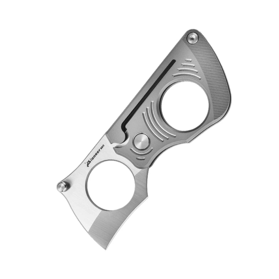 PioneerEDC Titanium Folding Knife 14c28n Steel Pocket Knife Outdoor Camping Portable Multifunctional EDC Tool Folding Box Cutter