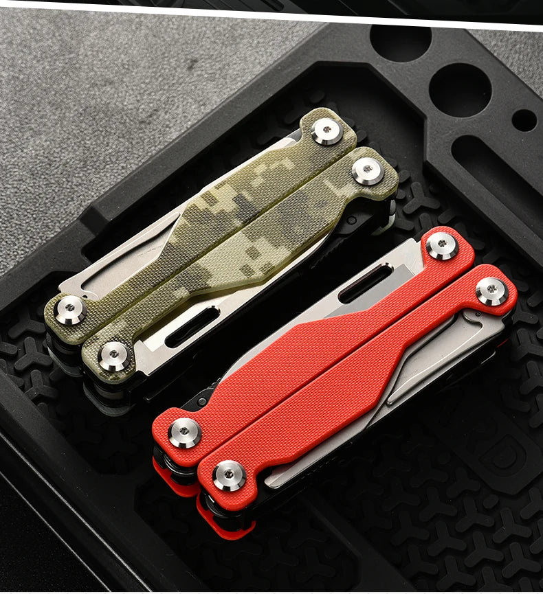 PioneerEDC Multitool 20-in-1 Pocket Knife Screwdriver Sleeve Self-locking Pliers Sheath-for Outdoor Survival Camping Hiking OEM