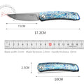 PioneerEDC Titanium Handle Knife M390 Blade Pocket Knife Folding Utility Camping Knife Portable Tactical Survival Outdoor Tool
