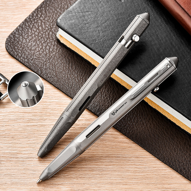 Titanium Alloy Tactical Pen PioneerEDC ZSB036 Business Signature Pen Multi-functional Portable Stress-relief Bolt Writing Pen