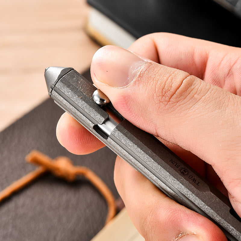 Titanium Alloy Tactical Pen PioneerEDC ZSB036 Business Signature Pen Multi-functional Portable Stress-relief Bolt Writing Pen