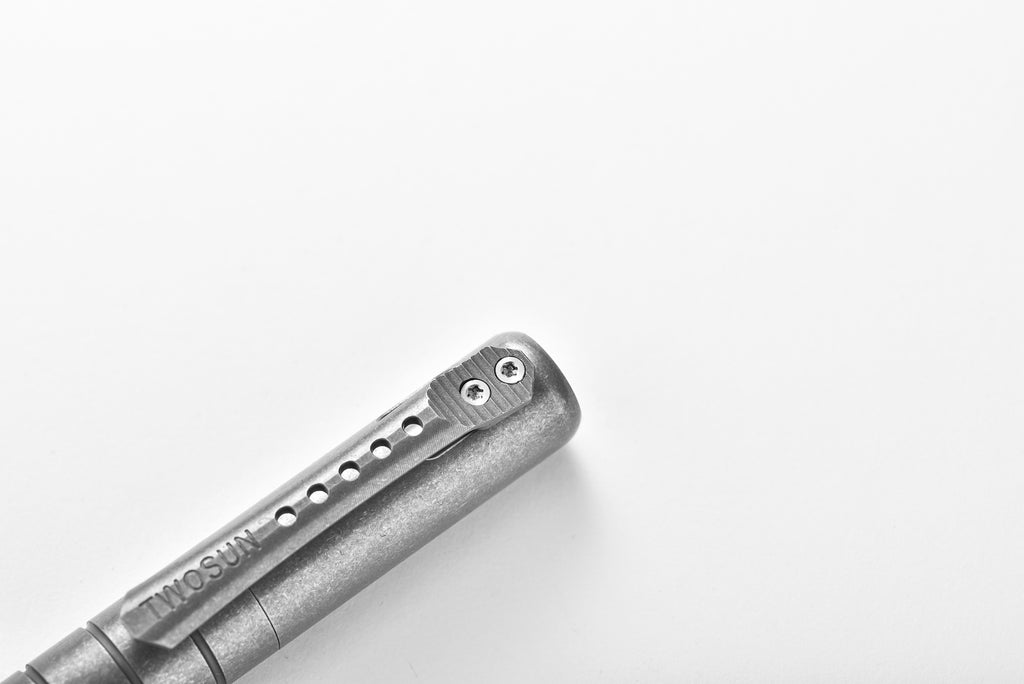 PioneerEDC Titanium Pen Portable Multitool Utility Pen Multifunctional Training Survival Pen for Camping & Hiking