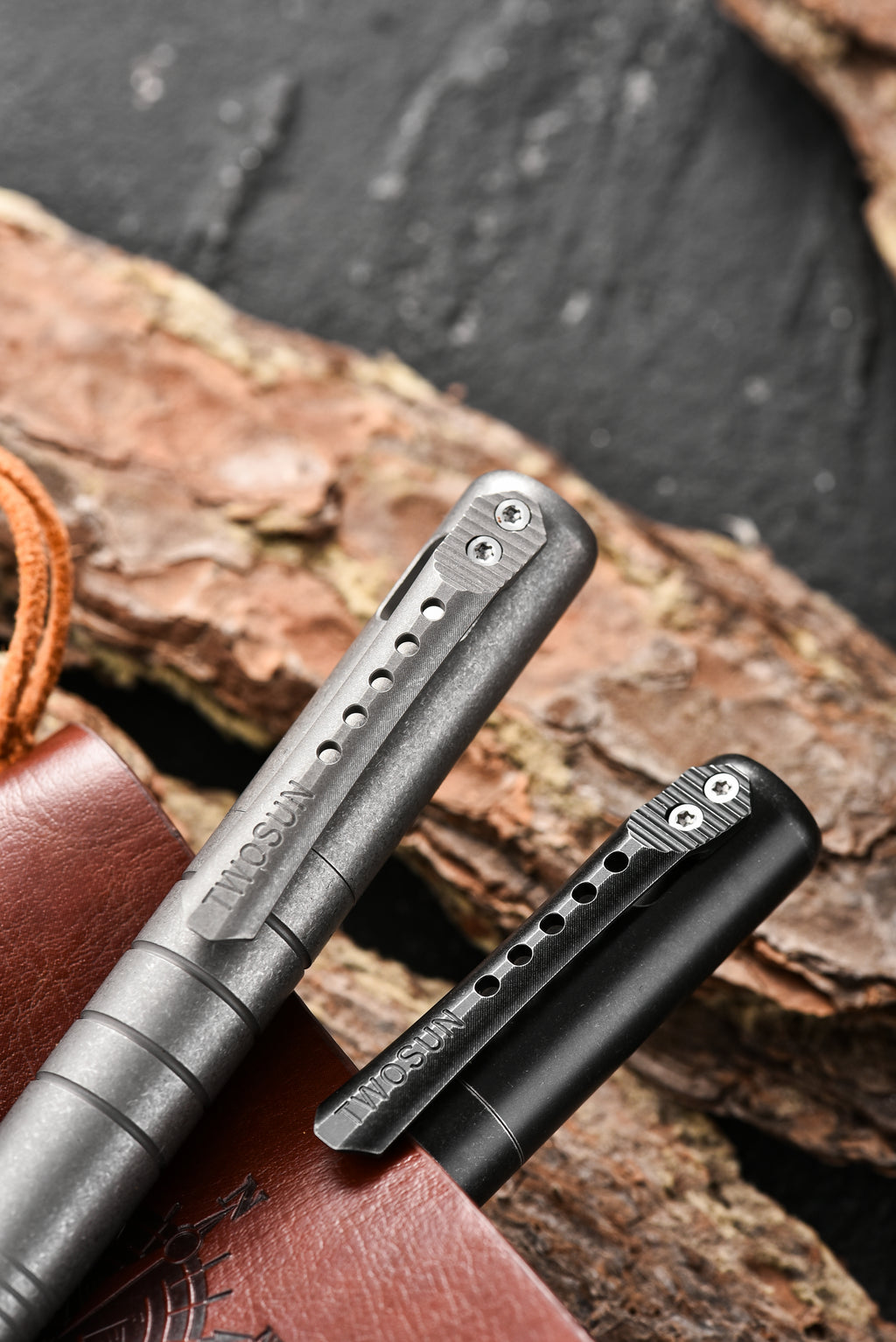 PioneerEDC Titanium Pen Portable Multitool Utility Pen Multifunctional Training Survival Pen for Camping & Hiking