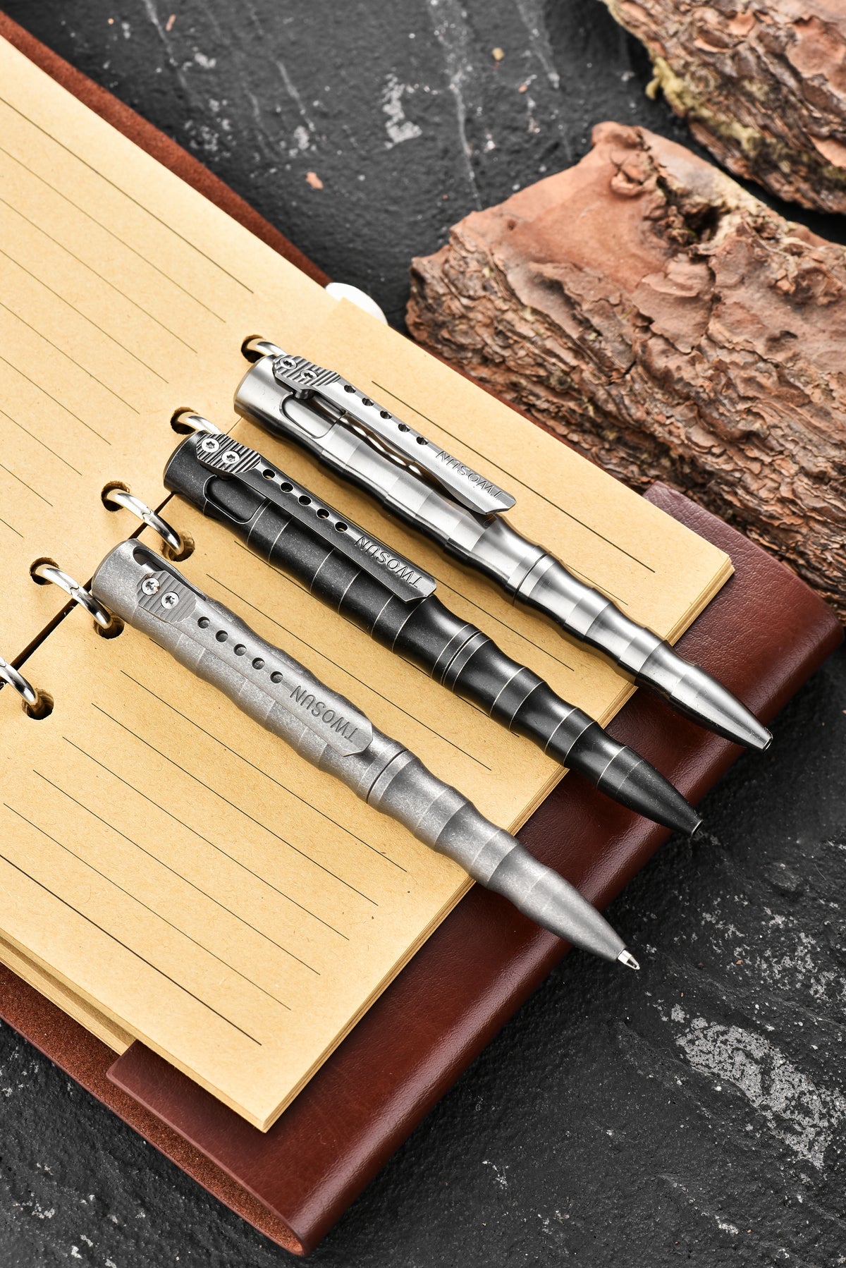 PioneerEDC Titanium Pen Factory Exclusive Direct Sale Matte Titanium Alloy Tactical Pen for Camping & Hiking Signature Pen