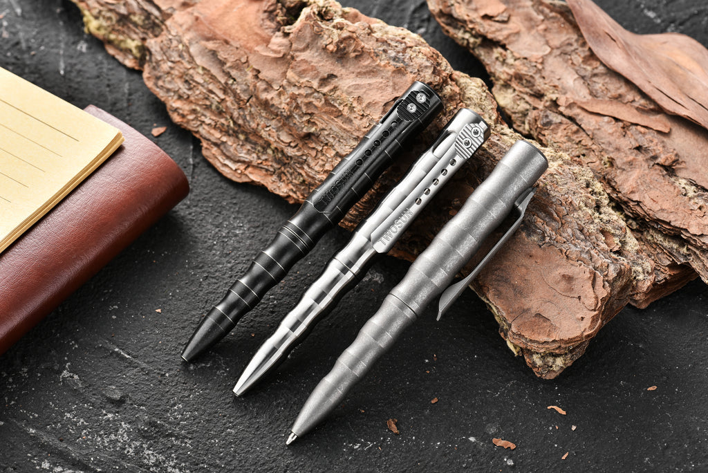 PioneerEDC Titanium Pen Factory Exclusive Direct Sale Matte Titanium Alloy Tactical Pen for Camping & Hiking Signature Pen