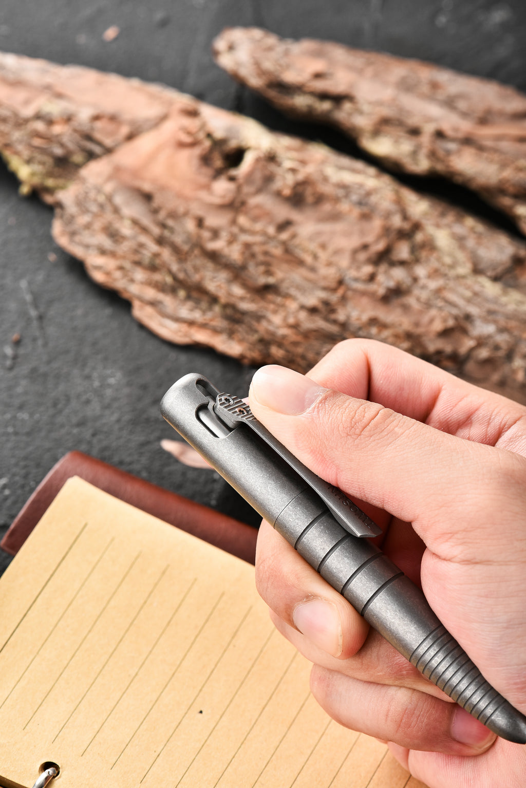 PioneerEDC Titanium Pen Portable Multitool Utility Pen Multifunctional Training Survival Pen for Camping & Hiking