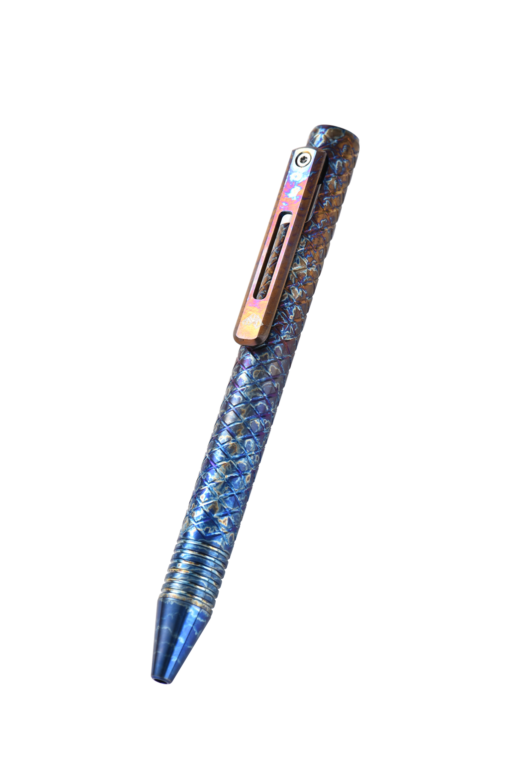 PioneerEDC Titanium Alloy Multi-Functional Self Defense Tactical Pen Bulk Hollow Light Pull Bolt Type Writing Pen Camping Hiking