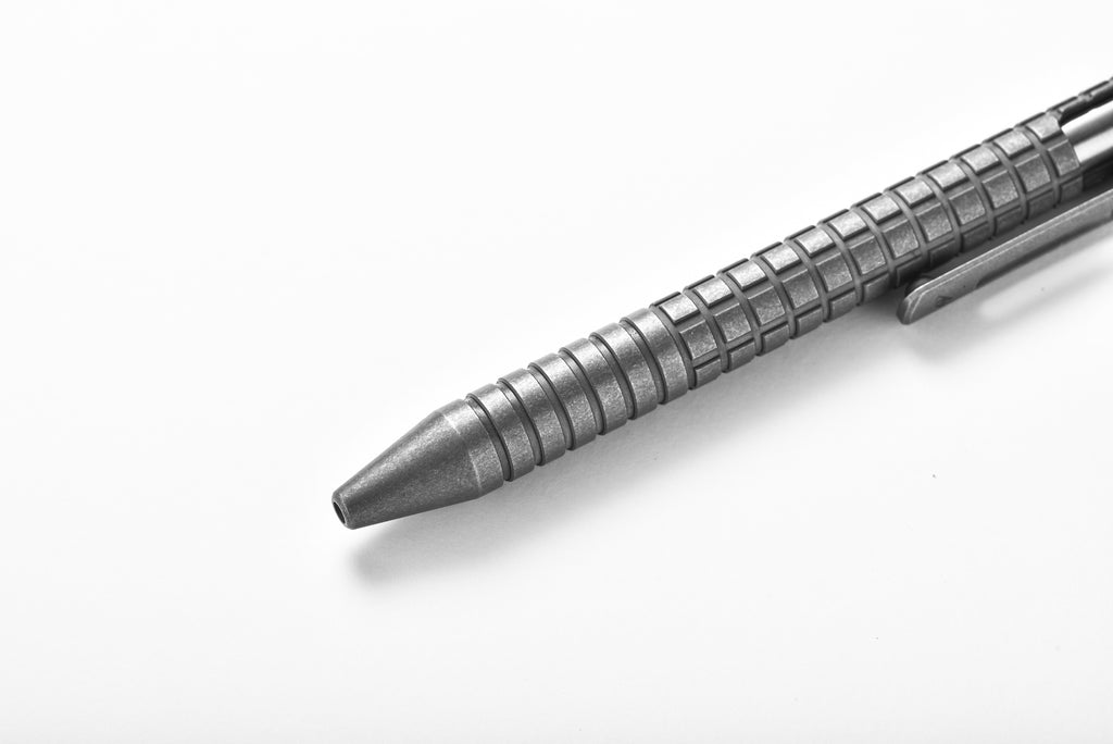 PioneerEDC Titanium Alloy Tactical Pen Portable Signature Pen for Outdoor Hiking Fun Bolt-Action Switch Fountain Pen