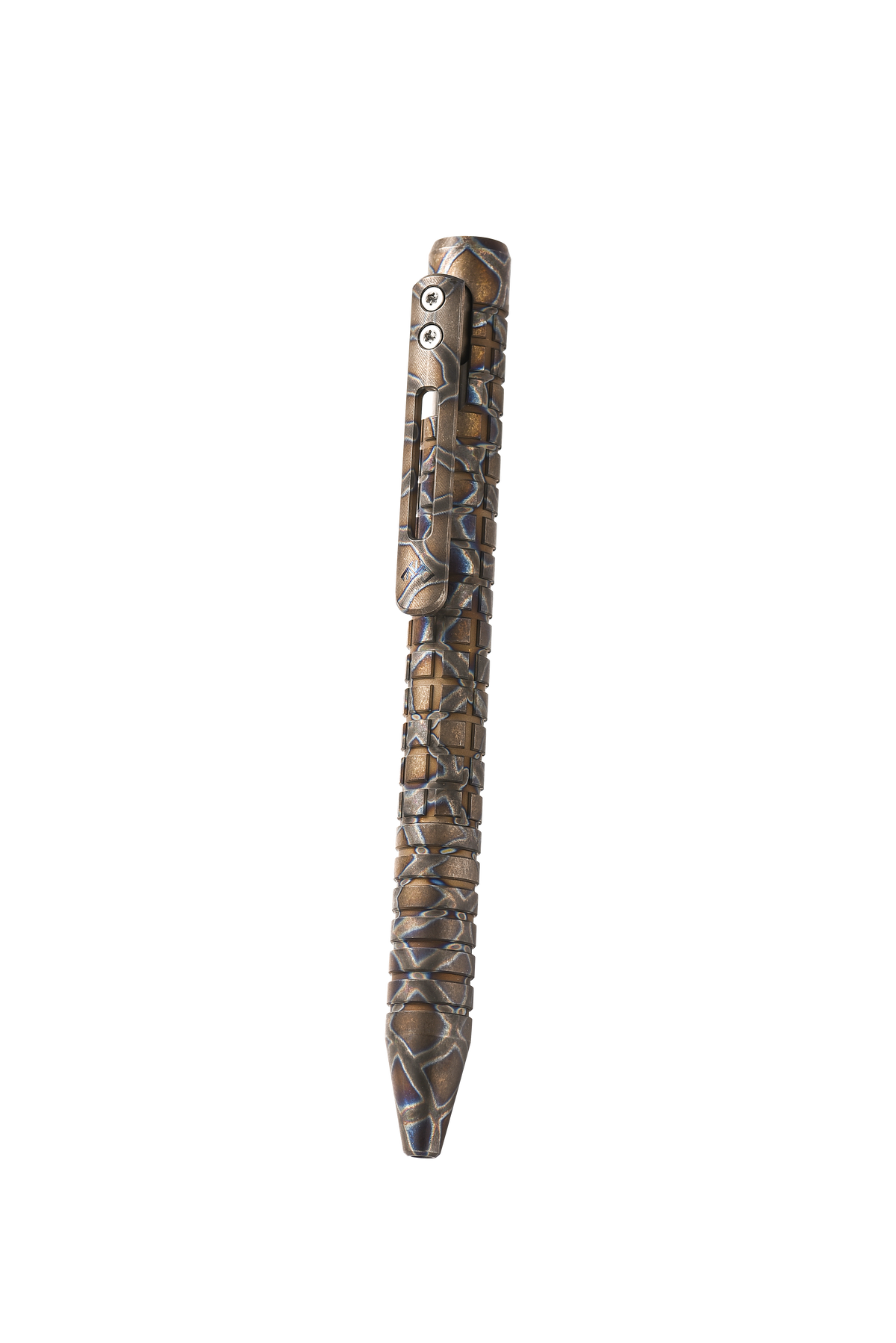 PioneerEDC Titanium Alloy Tactical Pen Portable Signature Pen for Outdoor Hiking Fun Bolt-Action Switch Fountain Pen