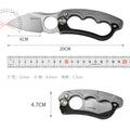 PioneerEDC Original Design Titanium Folding Knife Handmade Engraving Handle Titanium Edc Pocket Knife for Self Defense