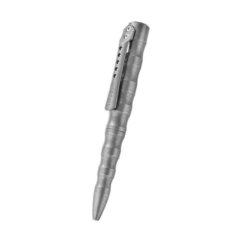 PioneerEDC Titanium Pen Factory Exclusive Direct Sale Matte Titanium Alloy Tactical Pen for Camping & Hiking Signature Pen