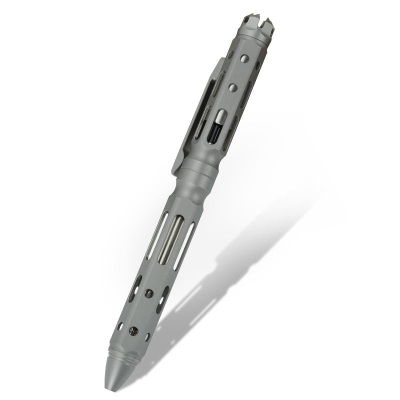 Pioneeredc New Titanium Alloy Tactical Pen Signature Metal Pen Tungsten Steel Head Self Defense Pen Designed for Camping Hiking