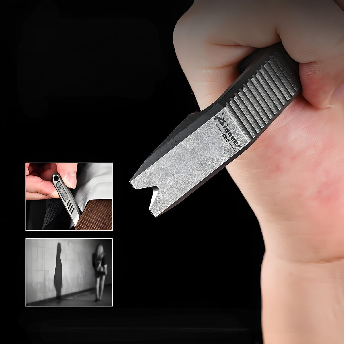 PioneerEDC  Titanium alloy EDC Pry Bar multi-tool bottle opener, outdoor pocket gear, portable