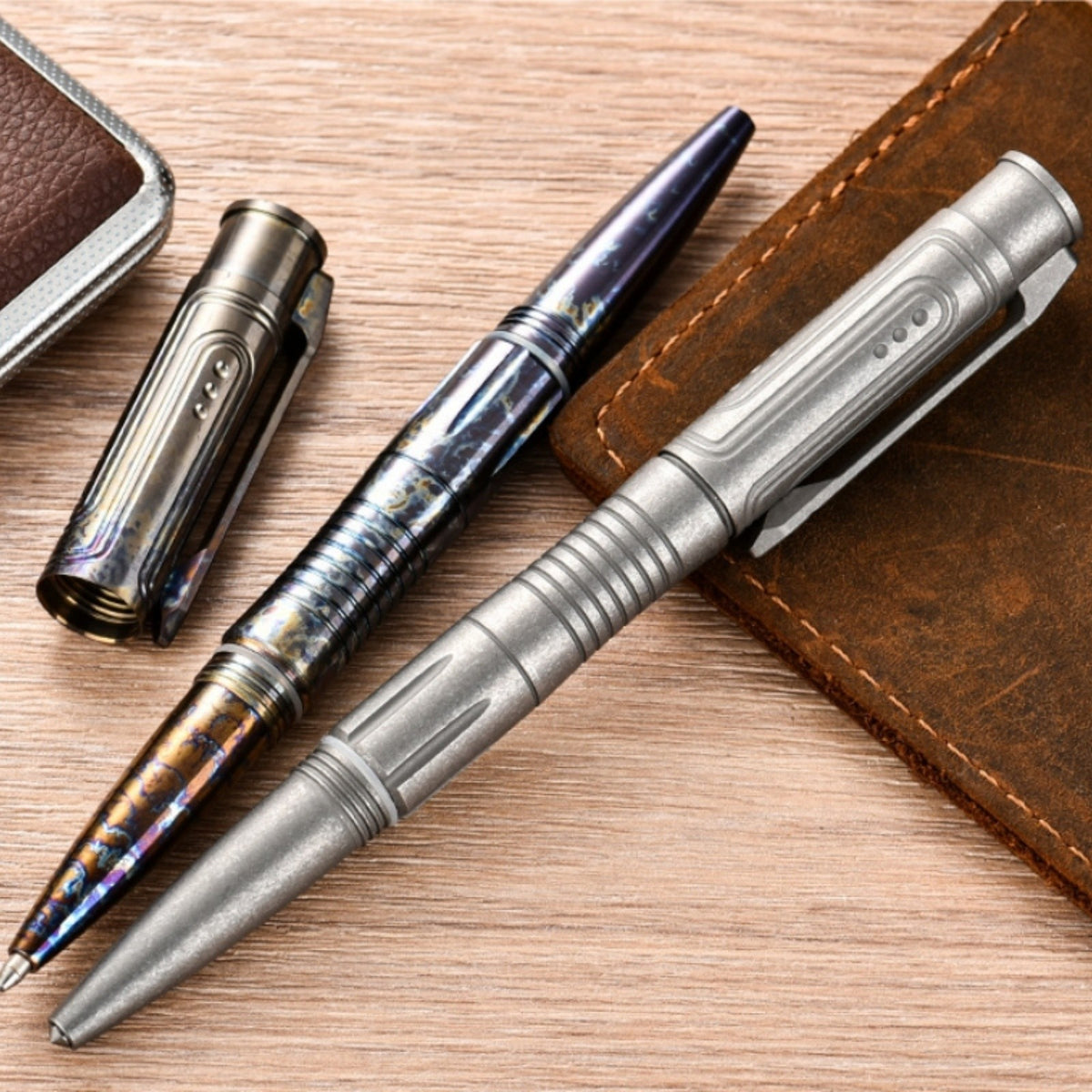PioneerEDC Titanium alloy tactical ballpoint pen, EDC pocket signature pen, practical
