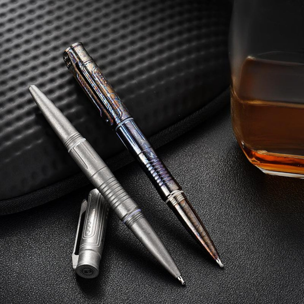PioneerEDC Titanium alloy tactical ballpoint pen, EDC pocket signature pen, practical