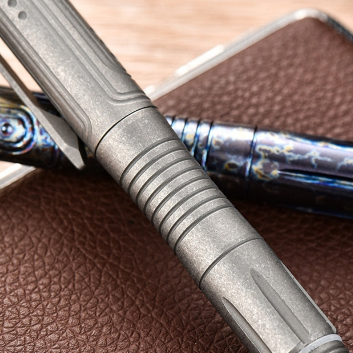 PioneerEDC Titanium alloy tactical ballpoint pen, EDC pocket signature pen, practical