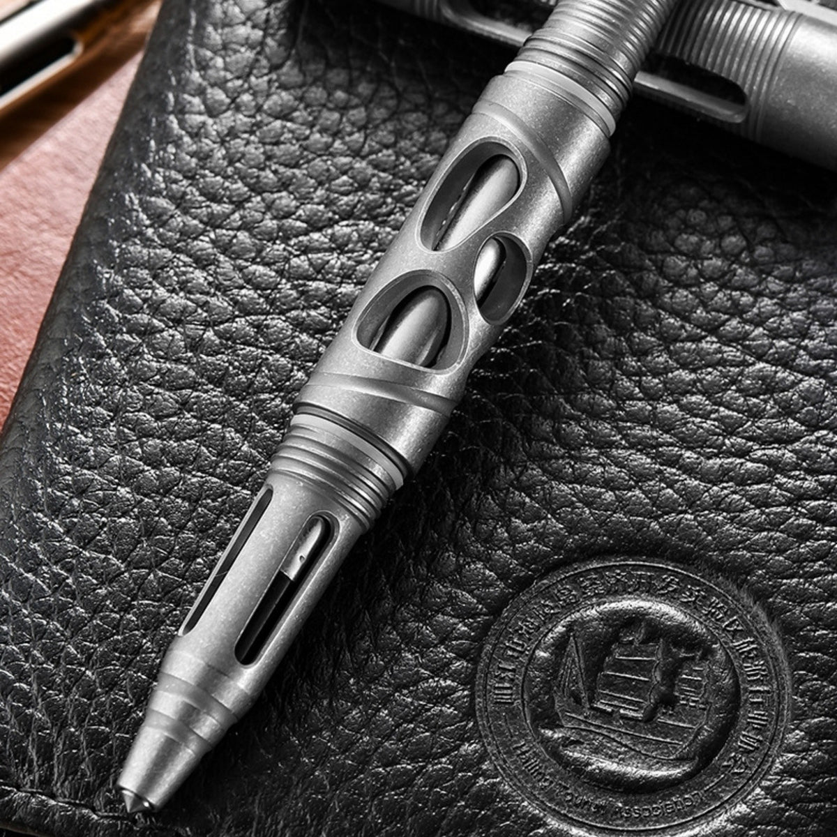 PioneerEDC Titanium alloy tactical pen with clip, EDC outdoor survival tool, lightweight