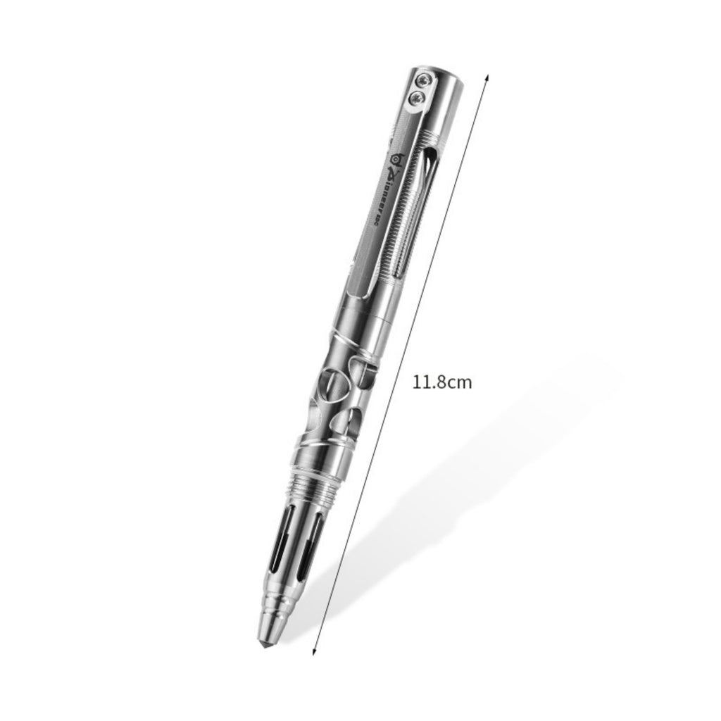 PioneerEDC Titanium alloy tactical pen with clip, EDC outdoor survival tool, lightweight