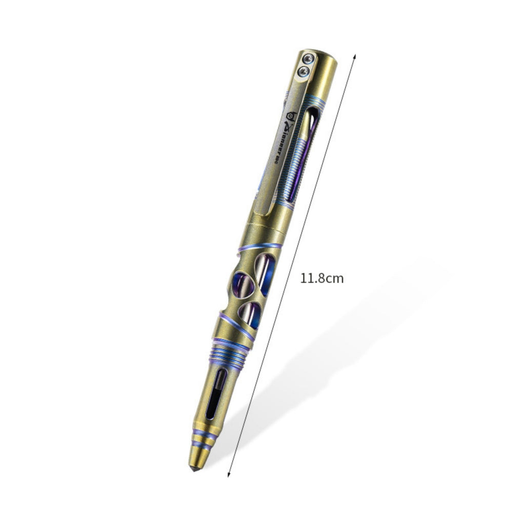 PioneerEDC Titanium alloy tactical pen with clip, EDC outdoor survival tool, lightweight