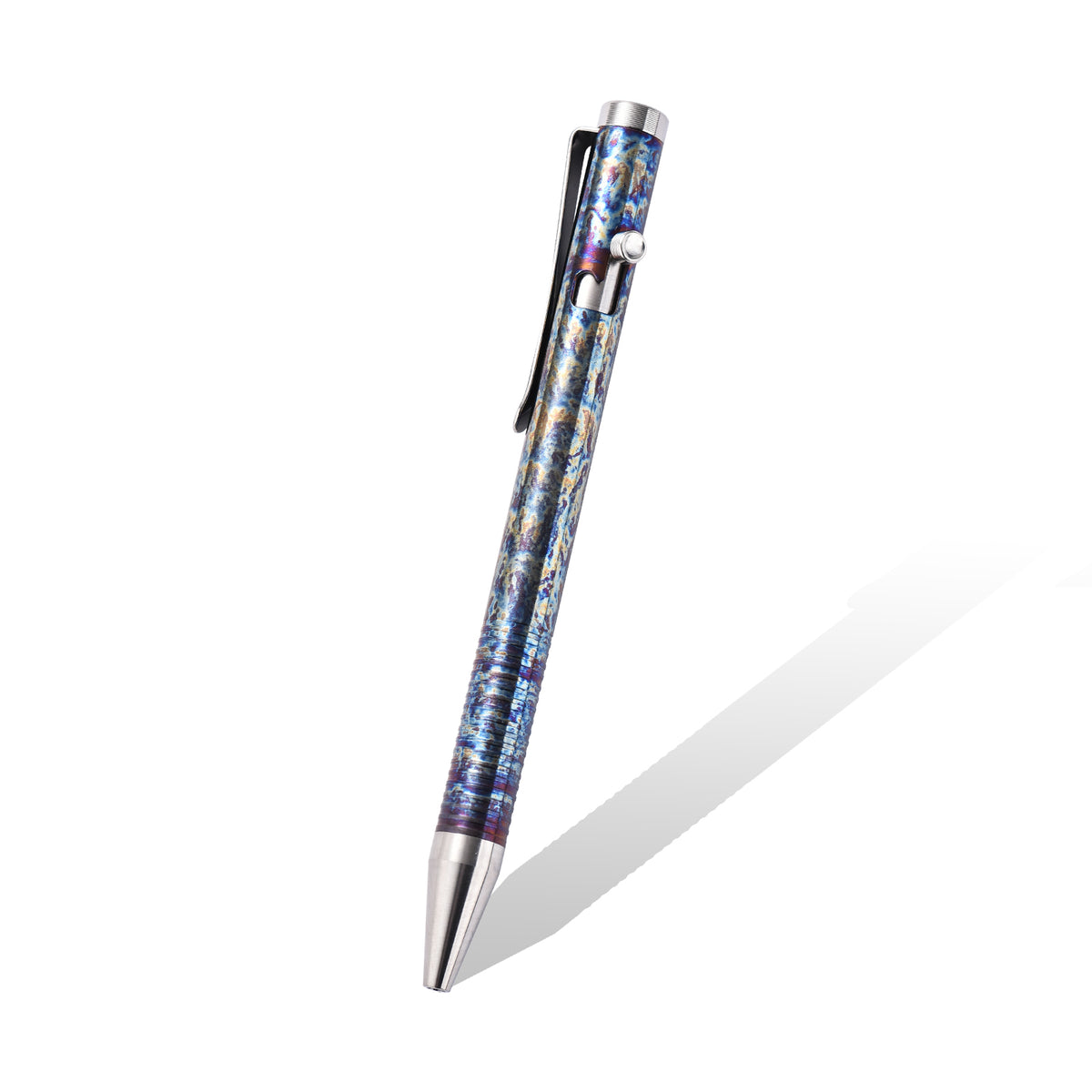 PioneerEDC High-End Titanium Alloy EDC Tactical Pen Outdoor Self-Defense Bolt Ball Pen Multifunctional Camping & Hiking Product